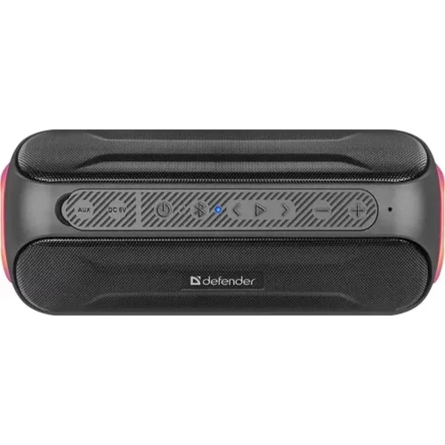DEFENDER ENJOY S1000 Портативная акустика 2.0 чёрная (2 х 10 Вт, BT, USB, AUX, LED подсветка, 2000 мАч) (65688) фото 2