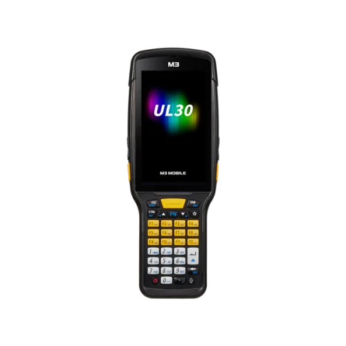Терминал сбора данных M3 Mobile UL30F Android 14.0 GMS, HD, 802.11 a/ b/ g/ n/ ac/ ax, SE4770, Rear Camera, BT5.3, NFC(HF), 8G/ 12G, 35K, 6700mAh Bat & Bullet Proof Film, Hand Strap. Req CRD&PWR (U30W0E-U2RFSS-HF)