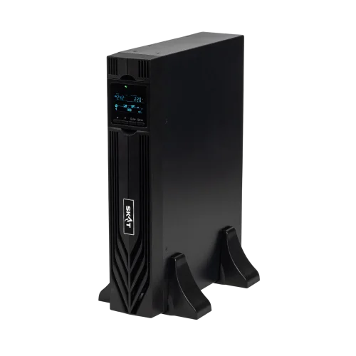 8760 SKAT-UPS 1000-RACK-ON-2X9 P3 ИБП 1000ВА/1000 Вт, 2U, On-Line, синус, встр. АКБ 24В (2x9Ач), 2хSchuko, USB, RS232, RS485, параллельный порт, слот для карт (SNMP, реле), EPO, ШхГхВ 440х330х88, масс