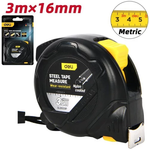 Рулетка Deli DL9003P 3м*16мм