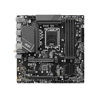 Материнская плата/ MB MSI INTEL B760 s1700, 4xDDR5(256GB), 2xHDMI 2.1/2xDP, 2xPCIe 4.0x16, 1xPCIe 3.0, 1xLAN (2.5GbE), Wi-Fi, BT, 4xSATA 6Gb/s, 2xM.2, 4xUSB 3.2, 2xUSB 2.0, 1xPS/2, mATX (PRO B760M-A WIFI)