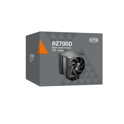 Кулер для процессора/ CPU Cooler PCCooler RZ700D BK (270W, 4-pin PWM, 159.5mm, Al/Cu, 7x6mm, 2x120mm, 79.8CFM, 35.9dBA, 2400RPM, S: 1851/1700/1200/115X, AM5/AM4, black) фото 8