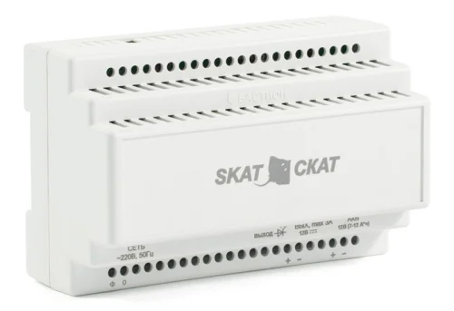 (580) Бастион SKAT-12-3.0 DIN (СКАТ ИБП-12/ 3-DIN) источник питания 12В 3А пластиковый корпус под DIN рейку 35 мм