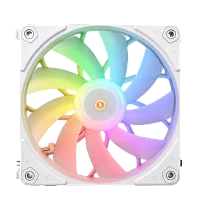 Кулер для корпуса/ Case Cooler JONSBO ZF-120W (120x120x25mm, 4-pin PWM, ARGB, 61.0CFM, 28.9dBA, 1500RPM, White, 3pcs) (ZF-120(3 IN 1))