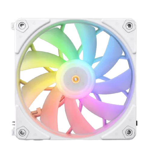 Кулер для корпуса/ Case Cooler JONSBO ZF-120W (120x120x25mm, 4-pin PWM, ARGB, 61.0CFM, 28.9dBA, 1500RPM, White, 3pcs) (ZF-120(3 IN 1))