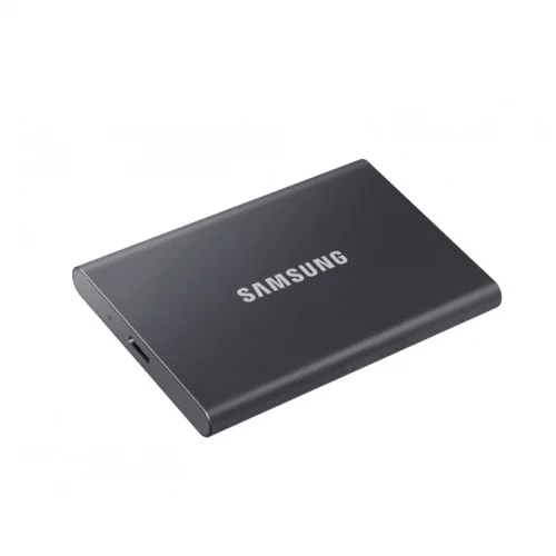 Внешние HDD и SSD/ Samsung External SSD T7, 2000GB, Type-C, USB 3.2 Gen2, R/W 1050/1000MB/s, 85x57x8mm, Titan Gray (12 мес.) (MU-PC2T0T/WW) фото 2