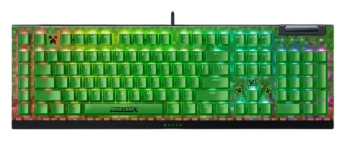 Игровая клавиатура Razer BlackWidow V4 X (Green Switch) - Minecraft Ed. - US Layout/ Razer BlackWidow V4 X (Green Switch) Gaming keyboard - Minecraft Ed. - US Layout (RZ03-04704100-R3M1)