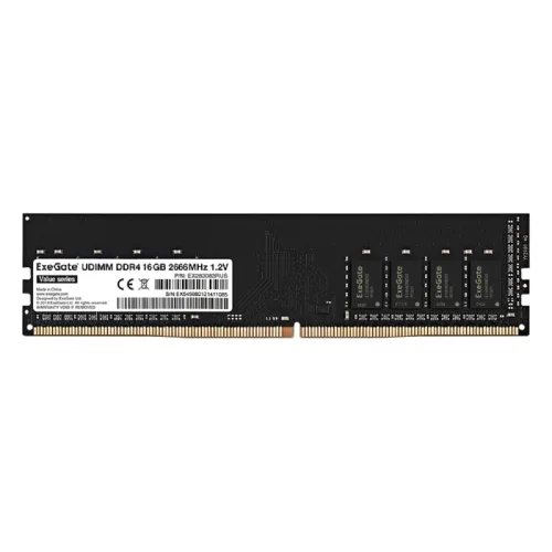 Exegate EX283083RUS Модуль памяти ExeGate Value DIMM DDR4 16GB 2666MHz