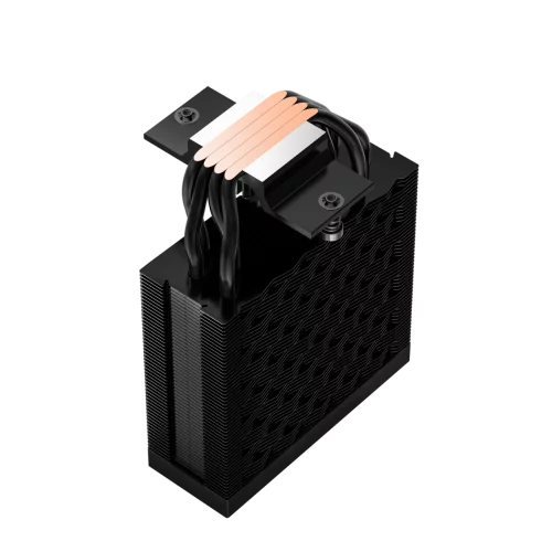 Кулер для процессора/ CPU Cooler PCCooler RT400 Digital BK (230W, 4-pin PWM, LED temp., 152mm, Al/Cu, 4x6mm, 1x120mm, 73.32CFM, 34.9dBA, 2200RPM, S: 1851/1700/1200/115X, AM5/AM4, black) фото 8