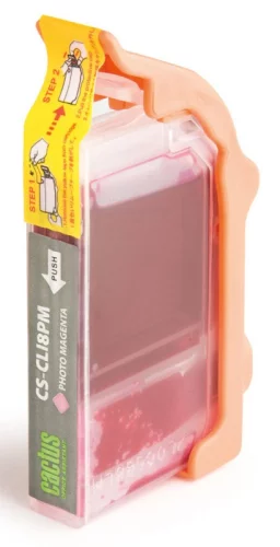 Картридж струйный Cactus CS-CLI8PM CLI-8PM светло-пурпурный (12мл) для Canon Pixma iP6600/iP6600d/iP6700/iP6700d/MP960/MP970/PRO 9000 с чипом