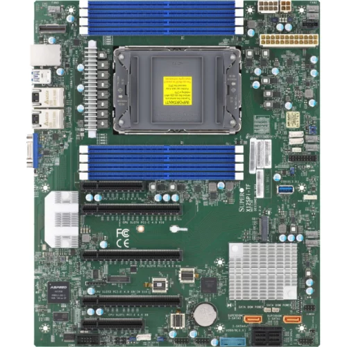Системная плата/ MB Supermicro X12SPI-TF, 1xLGA-4189, 3rd gen Intel, Intel C621A, 8x DDR4 3200MHz. 2x10Gbe, 2xPCI-E x16+3xPCI-E x8, ATX (MBD-X12SPI-TF-B (BUNDLE))