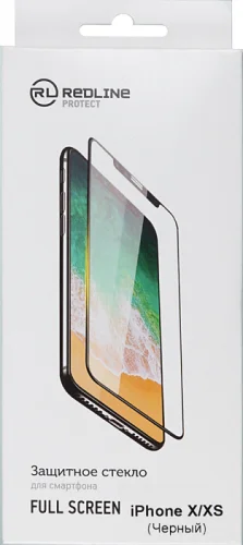 Защитное стекло для экрана Redline черный для Apple iPhone X/ XS/ 11 Pro 1шт. (УТ000012297) фото 2