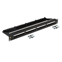 Патч-панель Lanmaster LAN-PPN24U5E 19" 1U 24xRJ45 кат.5E UTP