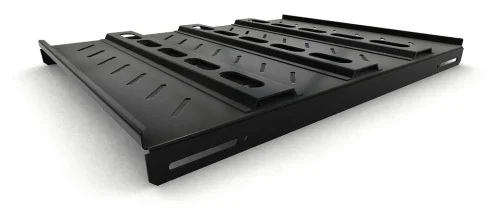 Hyperline TSH3H-650-RAL9004 Полка стационарная усиленная, глубина 650 мм, с боковым креплением, нагрузка до 100 кг, для шкафов серии TTB, TTR, TTC2, 485х650мм (ШхГ), цвет черный (RAL 9004) фото 2