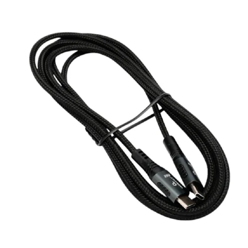 Cablexpert Кабель USB2.0 Type-C/ Type-C, 5А, 240Вт, PD3.1/ QC4.0, медь, оплетка, 2м, черный (CCP-USB2.0-240W-2M)