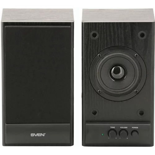 Колонки деревянные АС SPS-607 (6 Вт), чёрный (SV-0120607BL)