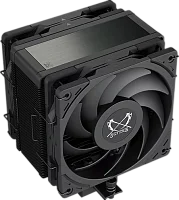 Кулер для процессора/ CPU Cooler Scythe Kotetsu Mark 4 DBE (200W, 4-pin PWM, 155mm, Al/ Cu, 4x6mm, 2x120mm, 60.29CFM, 26.88dBA, 2000RPM, S: 1851/ 1700/ 1200/ 115X, AM5/ AM4, black) (SCKTT-4000DBE)
