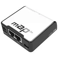 Маршрутизатор/ mAP Dual-Chain 2.4GHz micro AP, 650MHz CPU, 64MB RAM, 2xEthernet, PoE out (RBMAP2ND)