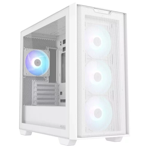 Корпус ASUS A21 PLUS ASUS CASE WHITE / ARGB FANS/ WHT/ EPS (90DC00H3-B19010)