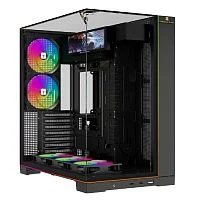Thermalright Корпус TR-A70 Vision FAN5-C / Black / TG / 5x120mm ARGB PWM Fans / ARGB Strip / 9.16" LCD screen / USB TYPE-C / ATX / TRA70VF5CB