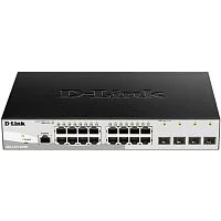 Коммутатор/ DGS-1210-20/ME/B Managed L2 Metro Ethernet Switch 16x1000Base-T, 4x1000Base-X SFP, Surge 6KV, CLI, RJ45 Console, RPS, Dying Gasp (DGS-1210-20/ME/B1A)