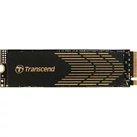 Твердотельный накопитель/ Transcend SSD MTE240S, 500GB, M.2(22x80mm), NVMe 1.4, PCIe 4.0 x4, 3D TLC, R/W 3800/2800MB/s, IOPs 190 000/540 000, DRAM buffer 512MB, TBW 850, DWPD 0.9 (5 лет) (TS500GMTE240S)