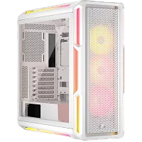 Корпус без блока питания/ Case Corsair iCUE LINK 5000T LX RGB, Midi-Tower, TG, 3x120mm RGB, 4xUSB-A 3.2, 1xUSB 3.2 Type-C, E-ATX, ATX, mATX, mITX White (CC-9011299-WW)