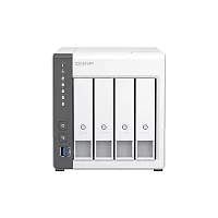 Сетевое хранилище без дисков/ channel QNAP D4 NAS 4 HDD trays.ARM 4-core Cortex-A55 2.0GHz, RAM 4 GB (max), 1x2.5GbE, 1x1GbE, 2xUSB 2.0 port,1xUSB 3.2 Gen 1 (D4 (REV. C))