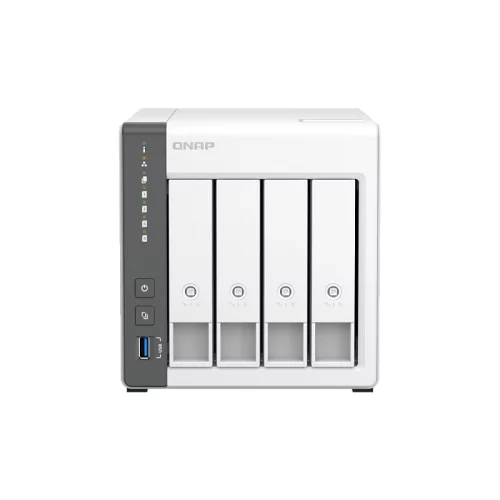 Сетевое хранилище без дисков/ channel QNAP D4 NAS 4 HDD trays.ARM 4-core Cortex-A55 2.0GHz, RAM 4 GB (max), 1x2.5GbE, 1x1GbE, 2xUSB 2.0 port,1xUSB 3.2 Gen 1 (D4 (REV. C))