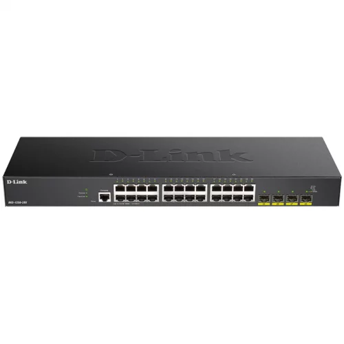 Коммутатор/ DGS-1250-28X Smart L2 Switch 24x1000Base-T, 4х10GBase-X SFP+, CLI, RJ45 Console (DGS-1250-28X/A1A)