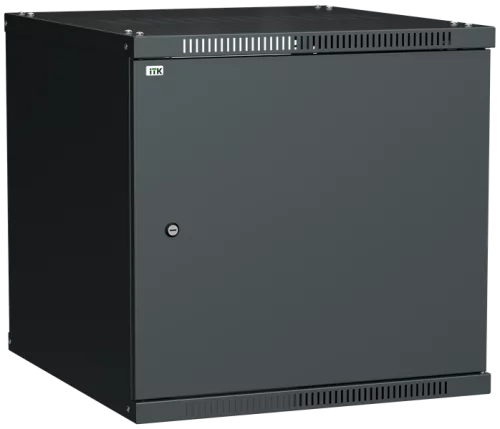 ITK Шкаф LINEA WE 12U 600x600мм дверь металл черный (LWE5-12U66-MF)