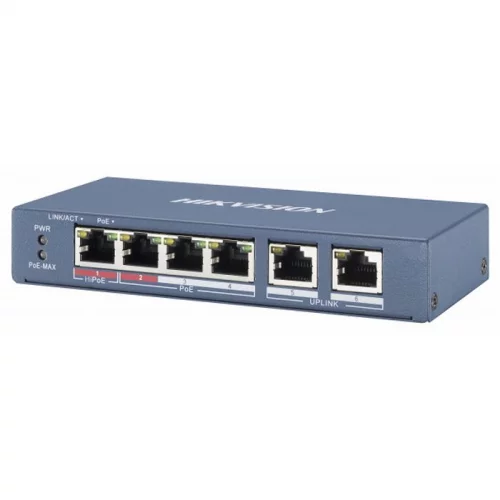 Коммутатор Hikvision DS-3E0106HP-E (DS-3E0106HP-E)