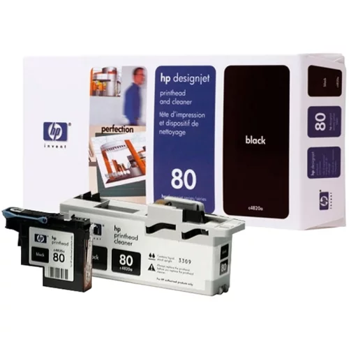Набор HP 80 Черная печатающая головка + устройство очистки (C4820A) (C4820A) Набор HP 80 печатающая головка + устройство очистки, черная (C4820A) фото 2