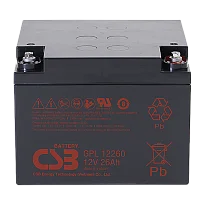 CSB Аккумуляторная батарея для ИБП (10-12 лет) (12V/ 26Ah) (GPL12260 CSB)