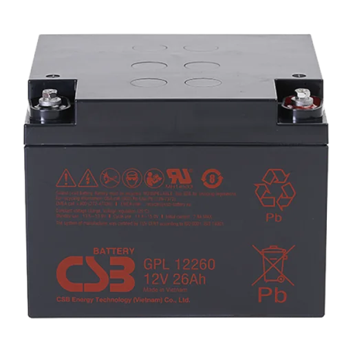 CSB Аккумуляторная батарея для ИБП (10-12 лет) (12V/ 26Ah) (GPL12260 CSB)