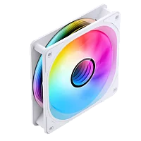 Кулер для корпуса/ Case Cooler JONSBO FR-606WR Reverse (120x120x25mm, 4-pin PWM, ARGB, 35.99CFM, 26.5dBA, 1500RPM, White)