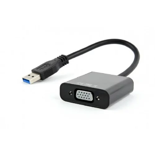 Cablexpert Видео-адаптер USB3 – VGA , черный (AB-U3M-VGAF-01)