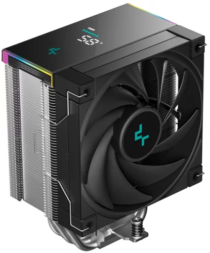Кулер для процессора DEEPCOOL AK500S DIGITAL SE LGA20XX/1700/1200/115X/AM5/AM4 (12шт/кор, TDP 240W, PWM, Fan 120mm, 5 тепл. трубок, Copper Base, черный) RET (R-AK500S-BKADMN-GJD)