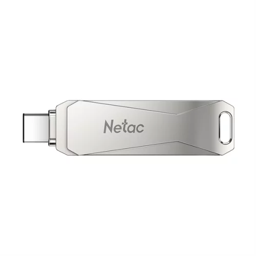 Флеш Диск Netac U782C 128Gb [NT03U782C-128G-30PN], USB3.0+TypeC, металлическая