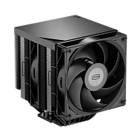 Кулер для процессора/ CPU Cooler PCCooler RT720 TC BK (270W, 4-pin PWM, 157.5mm, Al/Cu, 7x6mm, 2x120mm, 73.32CFM, 34.9dBA, 2200RPM, S: 1851/1700/1200/115X, AM5/AM4, black)