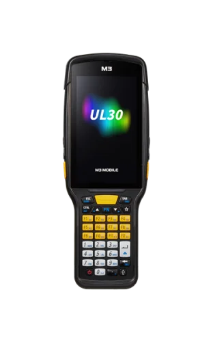 Терминал сбора данных M3 Mobile UL30F Android 14.0 GMS, HD, 802.11 a/ b/ g/ n/ ac/ ax, SE5800, Rear Camera, BT5.3, NFC(HF), 8G/ 12G, 35K, 6700mAh Bat & Bullet Proof Film, Hand Strap. Req CRD&PWR (U30W0E-ULRFSS-HF)