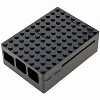 Корпус ACD RA182 Корпус ACD Black ABS Plastic Building Block case for Raspberry Pi 3 B/ B+ (CBPIBLOX-BLK) (494293)