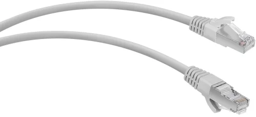 Патч-корд WRline WR-PC-RJ45-FTP-5E-0.5-GY F/ UTP общий экран RJ-45 вил.-вилка RJ-45 кат.5E 0.5м серый LSZH (уп.:1шт)