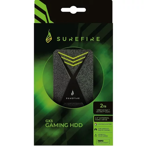 Внешний HDD Verbatim Surefire GX3 Gaming 2 Тб (053682) фото 3