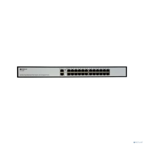 Коммутатор/ Unmanaged Switch 24x100Base-TX PoE, 2x1000Base-T, PoE Budget 285W, Long-range PoE up to 250m, 19