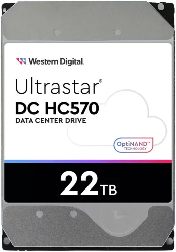 Жесткий диск/ HDD WD SATA 22Tb Ultrastar DC HC570 0F48155 7200 6Gb/s 512Mb 1 year warranty (WUH722222ALE6L4)