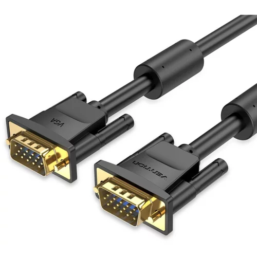 Кабель Vention VGA 15M/15M с 2 ферритовыми фильтрами - 2м. (DAEBH)