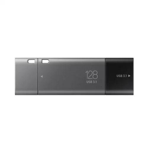 Флеш накопитель 128GB Samsung DUO Plus Type-A/USB Type-C Black/silver (MUF-128DB/APC) фото 2