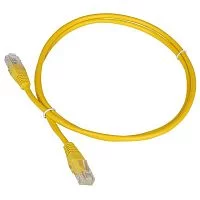 Патч-корд TWT UTP кат. 5e 0.3 м желтый (TWT-45-45-0.3-YL)