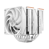 Кулер для процессора/ CPU Cooler PCCooler RZ620 WH (260W, 4-pin PWM, 157.5mm, Al/Cu, 6x6mm, 2x120mm, 86.73CFM, 32dBA, 2000RPM, S: 1851/1700/1200/115X, AM5/AM4, white)